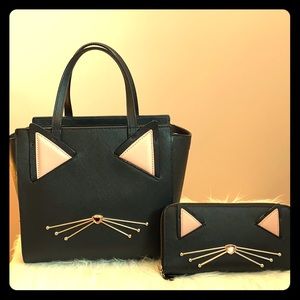 Kate Spade Cat Crossbody Bag and Wallet